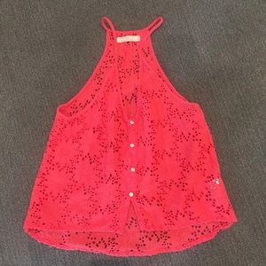 Free People Flower Crochet Tank